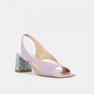 Jonak lilac pumps with glitter heels